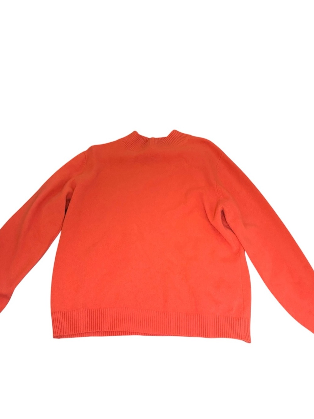 Preston & York Women's 100% Cashmere Cowl Neck Sweater in Orange